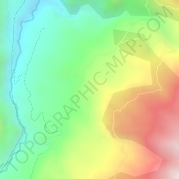 Casita topographic map, elevation, terrain