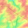 La Croix Rosselin topographic map, elevation, terrain