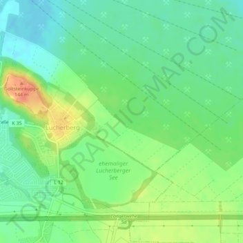 Am Hasenpfädchen topographic map, elevation, terrain
