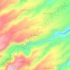 Monterico topographic map, elevation, terrain