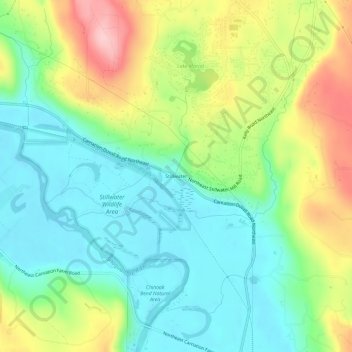 Stillwater topographic map, elevation, terrain