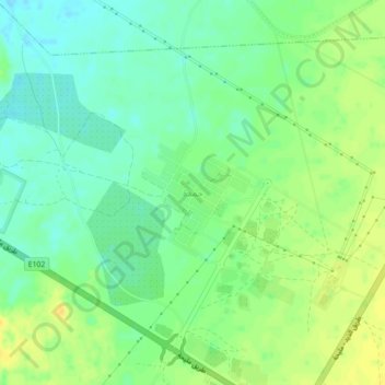 Hamda topographic map, elevation, terrain