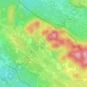 Samatorza topographic map, elevation, terrain