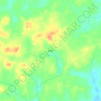 State topographic map, elevation, terrain