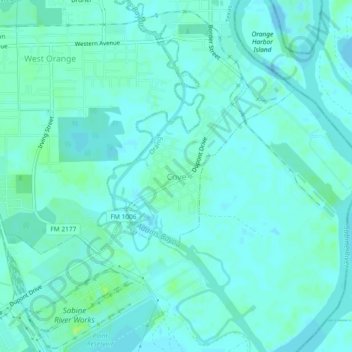 Cove topographic map, elevation, terrain