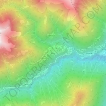 Selve topographic map, elevation, terrain