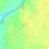 Daulatpur topographic map, elevation, terrain