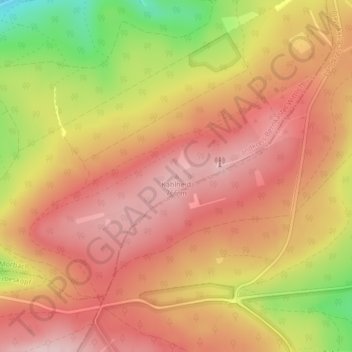 Kahlheid topographic map, elevation, terrain