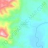 Guacamayas topographic map, elevation, terrain