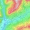 La Fougère topographic map, elevation, terrain
