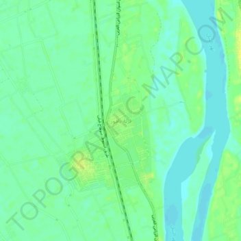 Nazlet Baqur topographic map, elevation, terrain