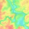 Mons topographic map, elevation, terrain