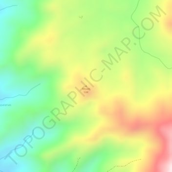 Mount Uac topographic map, elevation, terrain