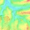 Source of the River Itchen topographic map, elevation, terrain