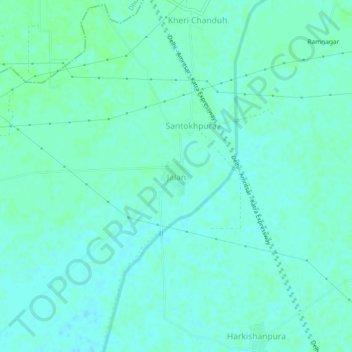 Jalan topographic map, elevation, terrain