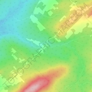 La Gin topographic map, elevation, terrain