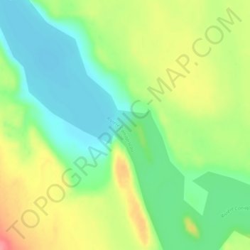 Chute du Calcaire topographic map, elevation, terrain
