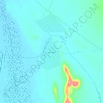 Ash Shuwaytin topographic map, elevation, terrain