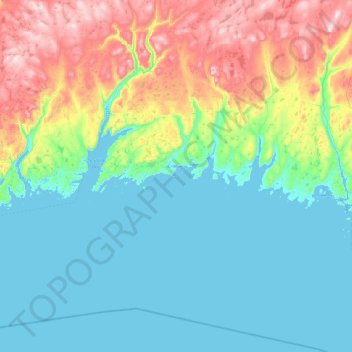 Cinq Cerf Islands topographic map, elevation, terrain