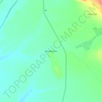 Marcamarca topographic map, elevation, terrain