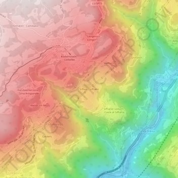 Siffiano topographic map, elevation, terrain