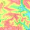 Pengrugla topographic map, elevation, terrain