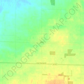 Collins topographic map, elevation, terrain