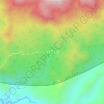 Aeknabara topographic map, elevation, terrain
