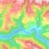 Lavabre topographic map, elevation, terrain