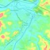 South Buckhannon topographic map, elevation, terrain