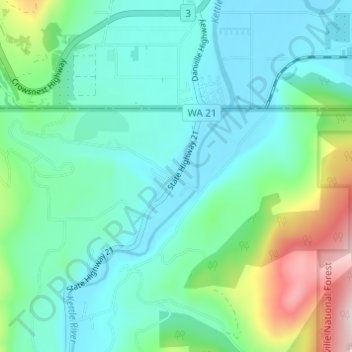 Danville topographic map, elevation, terrain