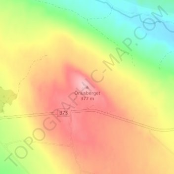 Önusberget topographic map, elevation, terrain