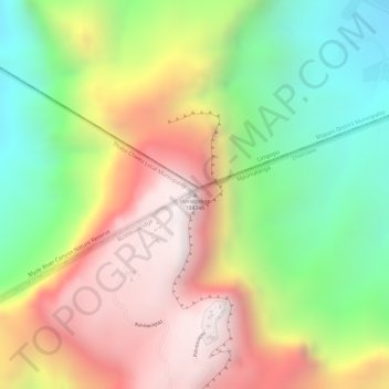 Mariepskop topographic map, elevation, terrain
