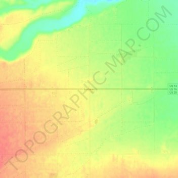 Emblem topographic map, elevation, terrain