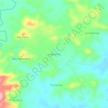 Libureng topographic map, elevation, terrain