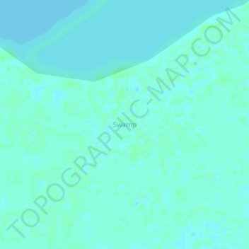 Swamp topographic map, elevation, terrain