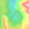 Codelco Andina topographic map, elevation, terrain