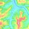 Bajića Kraj topographic map, elevation, terrain