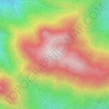 Gunung Lawit topographic map, elevation, terrain
