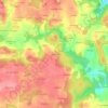 Kerleon topographic map, elevation, terrain
