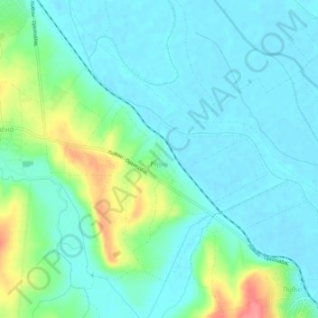 Rigio topographic map, elevation, terrain