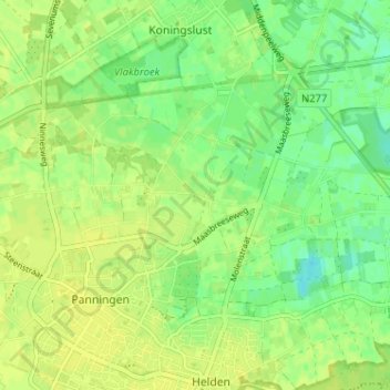 Loo topographic map, elevation, terrain