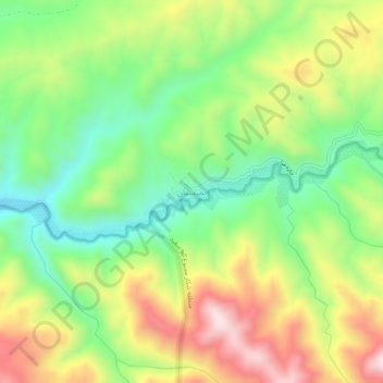 تمیسیان topographic map, elevation, terrain