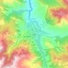 Kaleybar topographic map, elevation, terrain