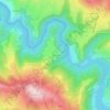 Saint Saby topographic map, elevation, terrain