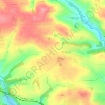 Doddycross topographic map, elevation, terrain