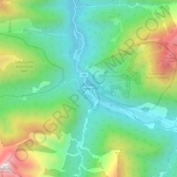 Hinterriß topographic map, elevation, terrain