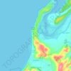 La Boca topographic map, elevation, terrain