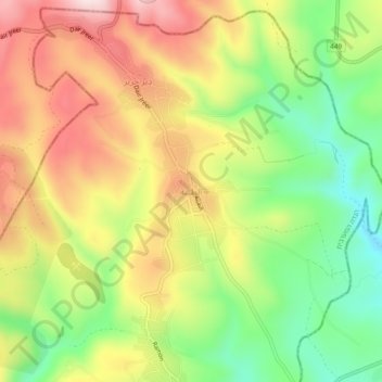 Taybeh topographic map, elevation, terrain