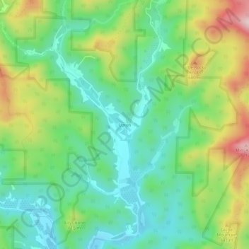 Upton topographic map, elevation, terrain